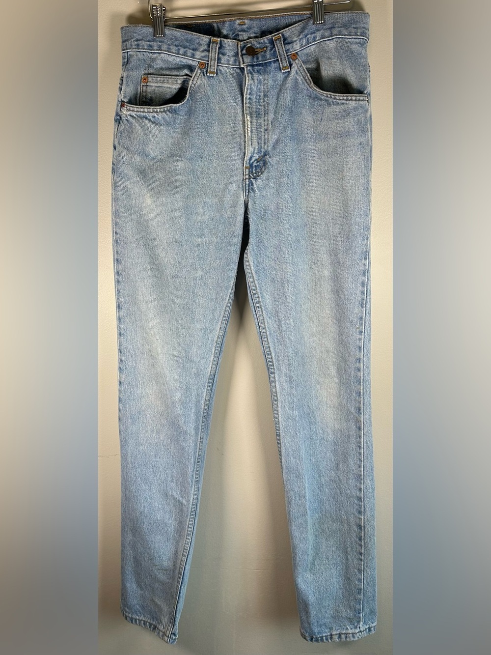 Vintage Levis Mens Jeans 33X33 Light Wash Denim Orange Tab Western Cowboy Levi’s